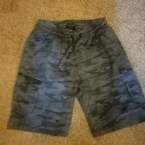 Dark Camo Cargo shorts mens Large